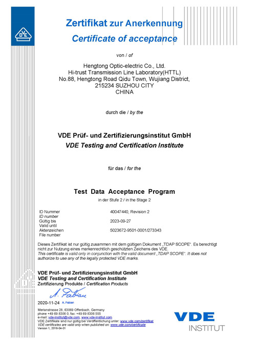 VDE Laboratory Accreditation